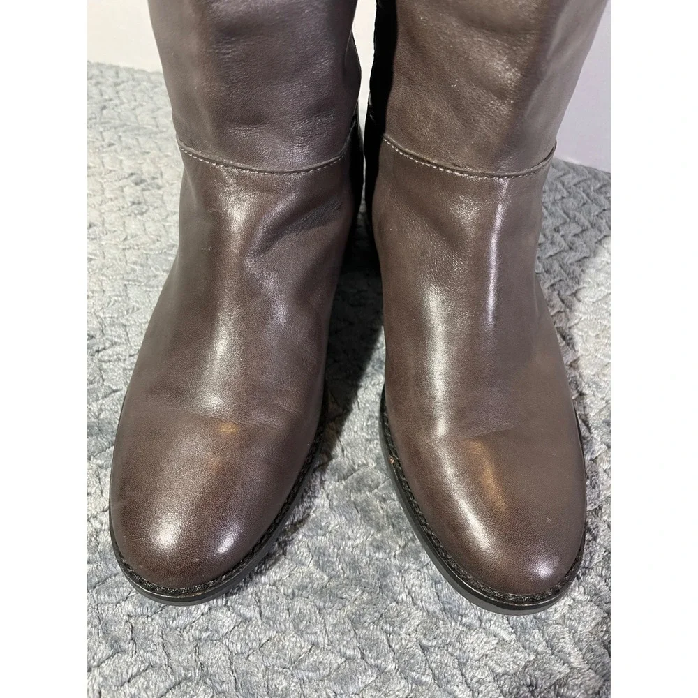 Cole Haan Adler Women‎ Gray Suede Leather Knee High Boots 7B